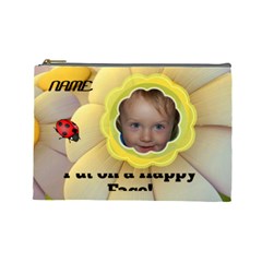 Happy Face large cosmetic bag - Cosmetic Bag (Large) Happy Face large cosmetic bag - Cosmetic Bag (Large)