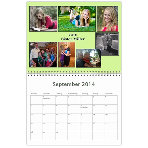 Miller Calendar For 2014 By Anna Sep 2014