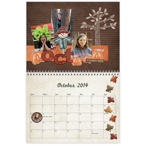 2014 Calendar By Jamie Kriegel Oct 2014