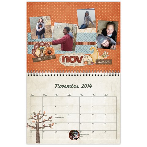 2014 Calendar By Jamie Kriegel Nov 2014
