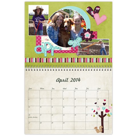 2014 Calendar By Jamie Kriegel Apr 2014