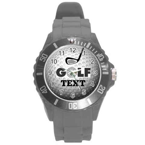 Unisex Golf White Sports Watch, Large By Joy Johns Front