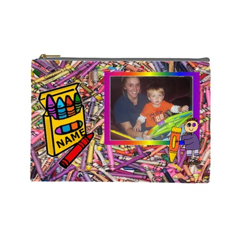 Crayon Large Storage Bag By Joy Johns Front