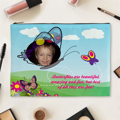 Butterflyxl Cosmetic Bag By Joy Johns Front