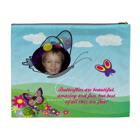 Butterflyxl Cosmetic Bag By Joy Johns Back