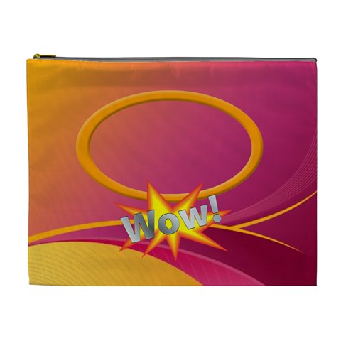 Wow Xl Cosmetic Bag By Joy Johns Front