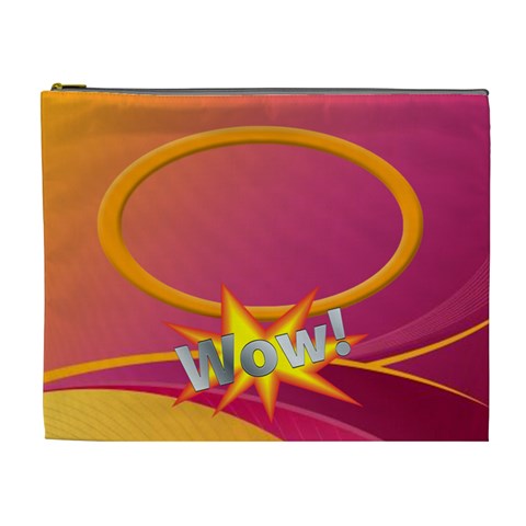 Wow Xl Cosmetic Bag By Joy Johns Front
