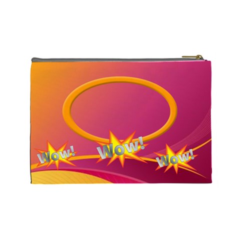 Wow Large Cosmetic Bag By Joy Johns Back