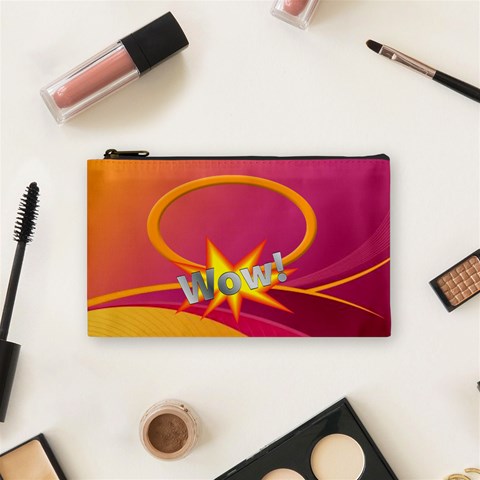 Wow Small Cosmetic Bag By Joy Johns Front