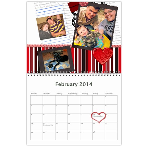 Timberlake Calendar 2014 By Shena Feb 2014