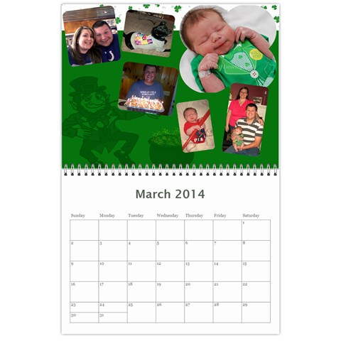 Timberlake Calendar 2014 By Shena Mar 2014