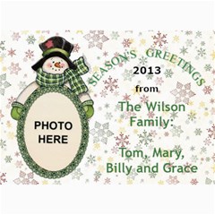 Holiday Greetings 5X7 photo card - 5  x 7  Photo Cards