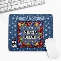 Happy Holidays large mousepad