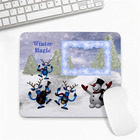 Winter Magic Large Mousepad By Joy Johns Front
