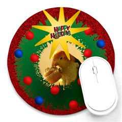 Wreath round mousepad