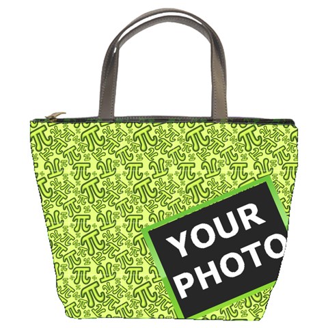 Bucket Bag Pi Number Green By Matematicaula Front