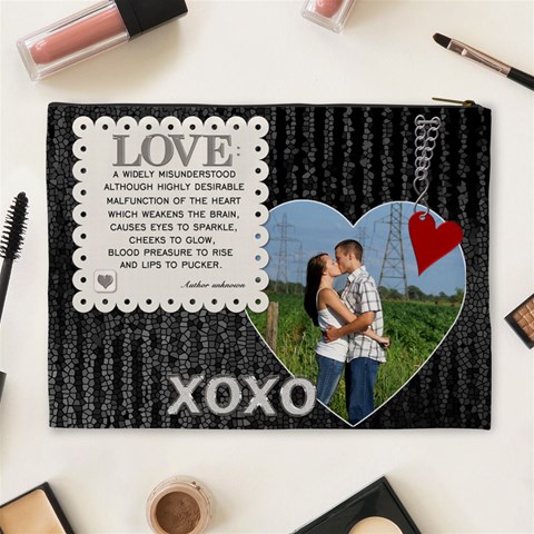 Xoxo Love Xl Cosmetic Bag By Lil Back