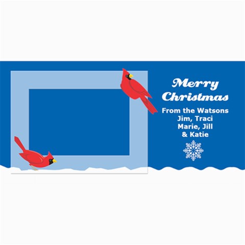 Winter Cardinals Card One By One Of A Kind Design Studio 8 x4  Photo Card - 2