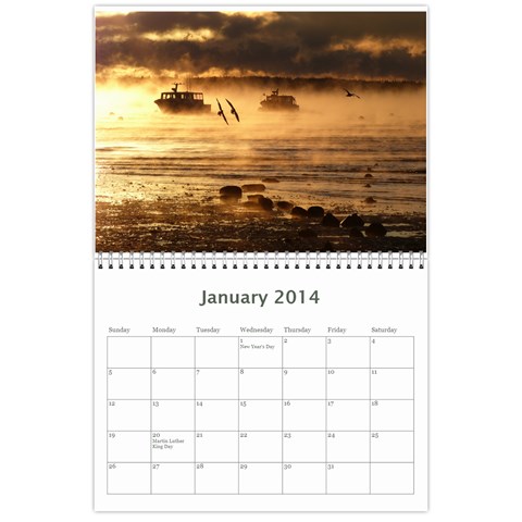 2014 Calendar By Shelagh Jan 2014