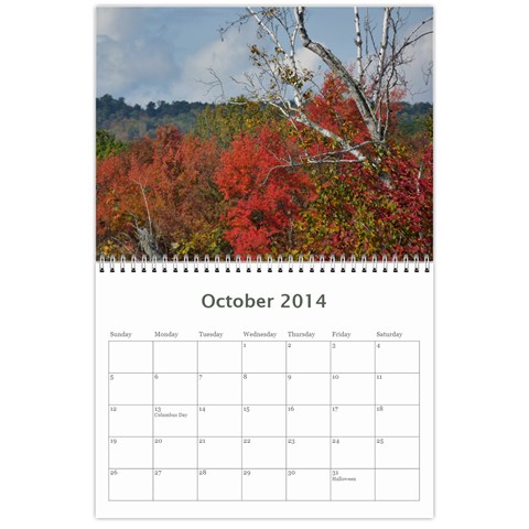 2014 Calendar By Shelagh Oct 2014