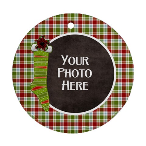 Joyful Joyful Round Ornament 1 By Lisa Minor Front