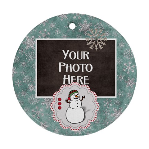365 December Round Ornament 1 By Lisa Minor Front