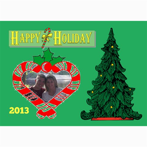 Holiday Card #12, 5x7 By Joy Johns 7 x5  Photo Card - 5