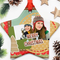 merry christmas - Star Ornament (Two Sides)