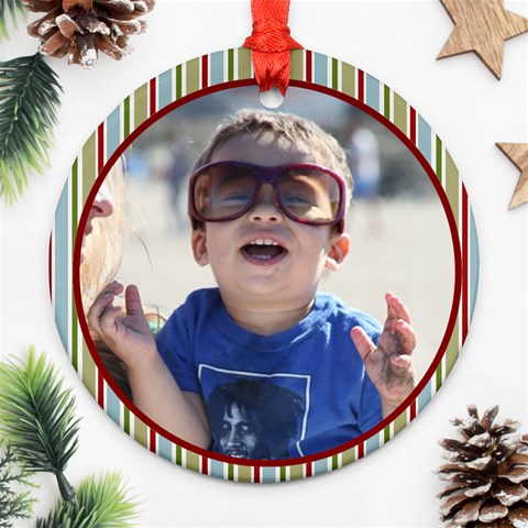 Roshen Ornament Two Sides By Debra Macv Front