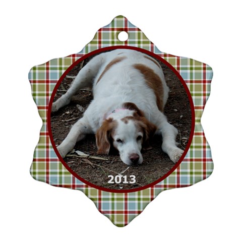 Neal Star Ornament Two Sides By Debra Macv Back