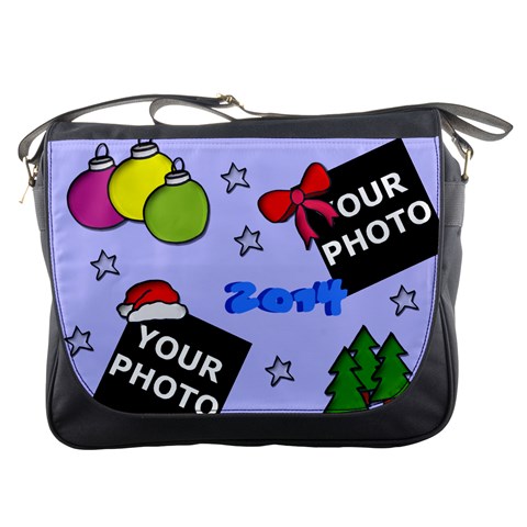 Christmas Messenger Bag By Matematicaula Front
