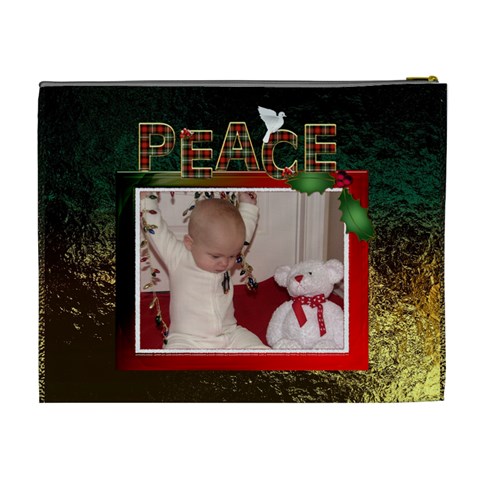 Peace Xl Cosmetic Bag By Lil Back