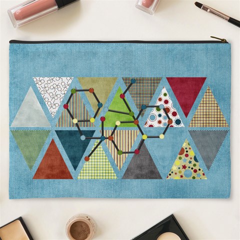 Learn Discover Explore Xxxl Cosmetic Bag By Lisa Minor Back