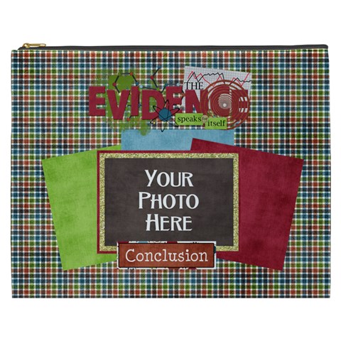 Learn Discover Explore Xxxl Cosmetic Bag By Lisa Minor Front