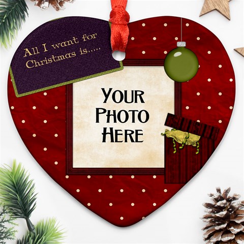 All I Want For Christmas Ornament By Lisa Minor Front