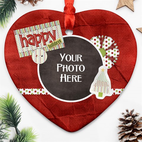 Happy Holidays Ornament By Lisa Minor Front