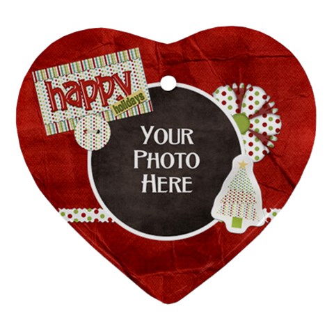 Happy Holidays Ornament By Lisa Minor Front