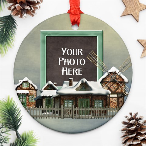 Holiday Village Ornament By Lisa Minor Front
