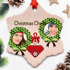 merry christmas - Snowflake Ornament (Two Sides)