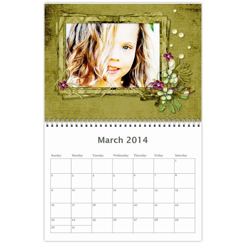 Saharas Calender By Kaye Mar 2014