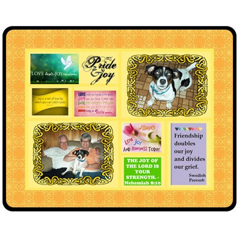 Joy Blanket, Medium By Joy Johns 60 x50  Blanket Front