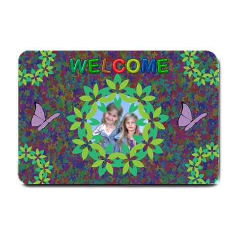 Butterfly Garden Small Doormat By Joy Johns 24 x16  Door Mat