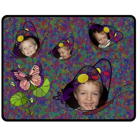 Butterfly Garden Medium Blanket By Joy Johns 60 x50  Blanket Front