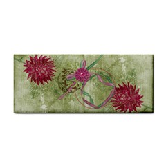 Dahlia in plum color hand towel