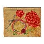 Red Dahlia cosmetic bag XL - Cosmetic Bag (XL)