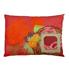 Orange Dahlia pillow case - Pillow Case (Two Sides)