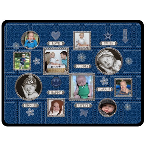 Cute Words Xl Fleece Blanket By Lil 80 x60  Blanket Front