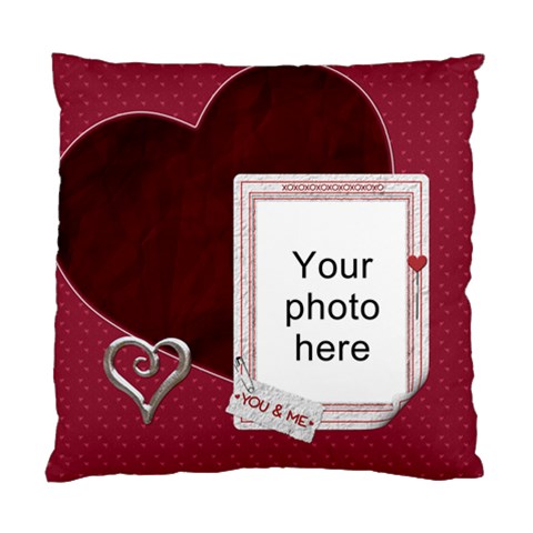 You And Me Cushion Case (2 Sides) By Lil Back