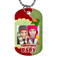 merry christmas - Dog Tag (One Side)