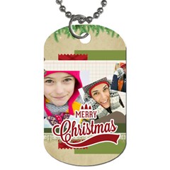 merry christmas - Dog Tag (One Side)